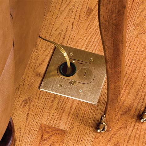 electrical floor box for wood floor|floor mounted electrical outlets.